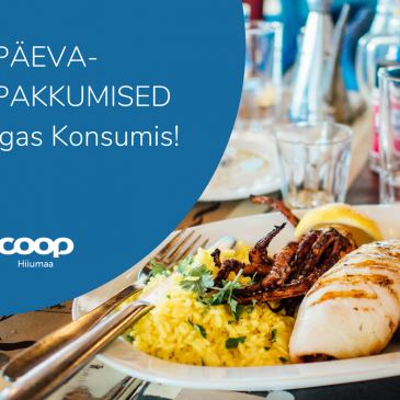 Päevapakkumised Coop Hiiumaa Konsumites 25.-29.märtsil