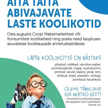 Aita täita abivajavate laste koolikotid!