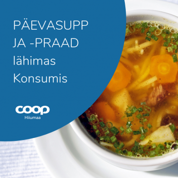 Päevapakkumised Coop Hiiumaa Konsumites 16.-20.detsembril