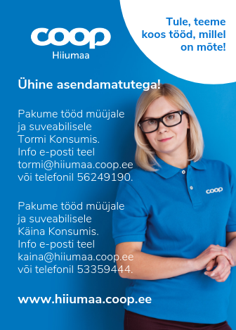 Tormi ja Käina Konsumid otsivad uusi kolleege
