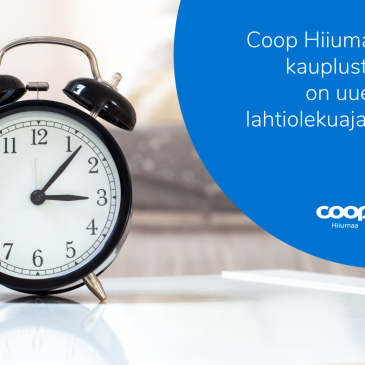 Coop Hiiumaa kaupluste sügisesed lahtiolekuajad