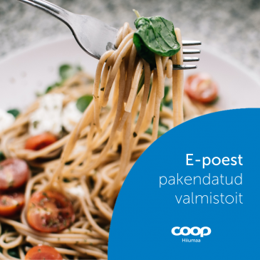 Pakendatud valmistoit Coop Hiiumaa e-poest