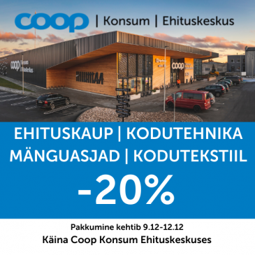 Allahindlused Käina Coop Konsum Ehituskeskuses