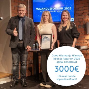 Toetame Hiiumaa noorte stipendiumifondi 3000 euroga!